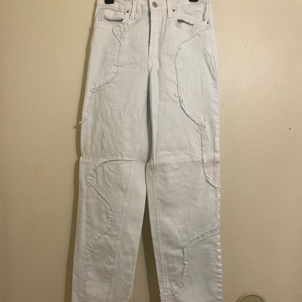 wild fable super high rise straight white jeans🐚